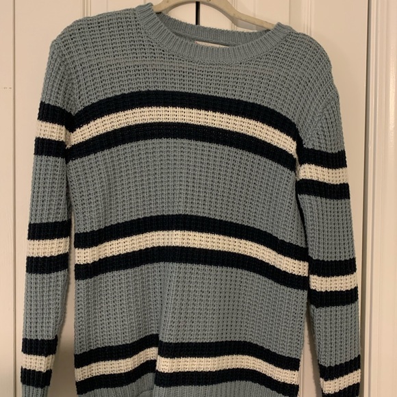 Blue, navy, and white striped sweater - Picture 1 of 1